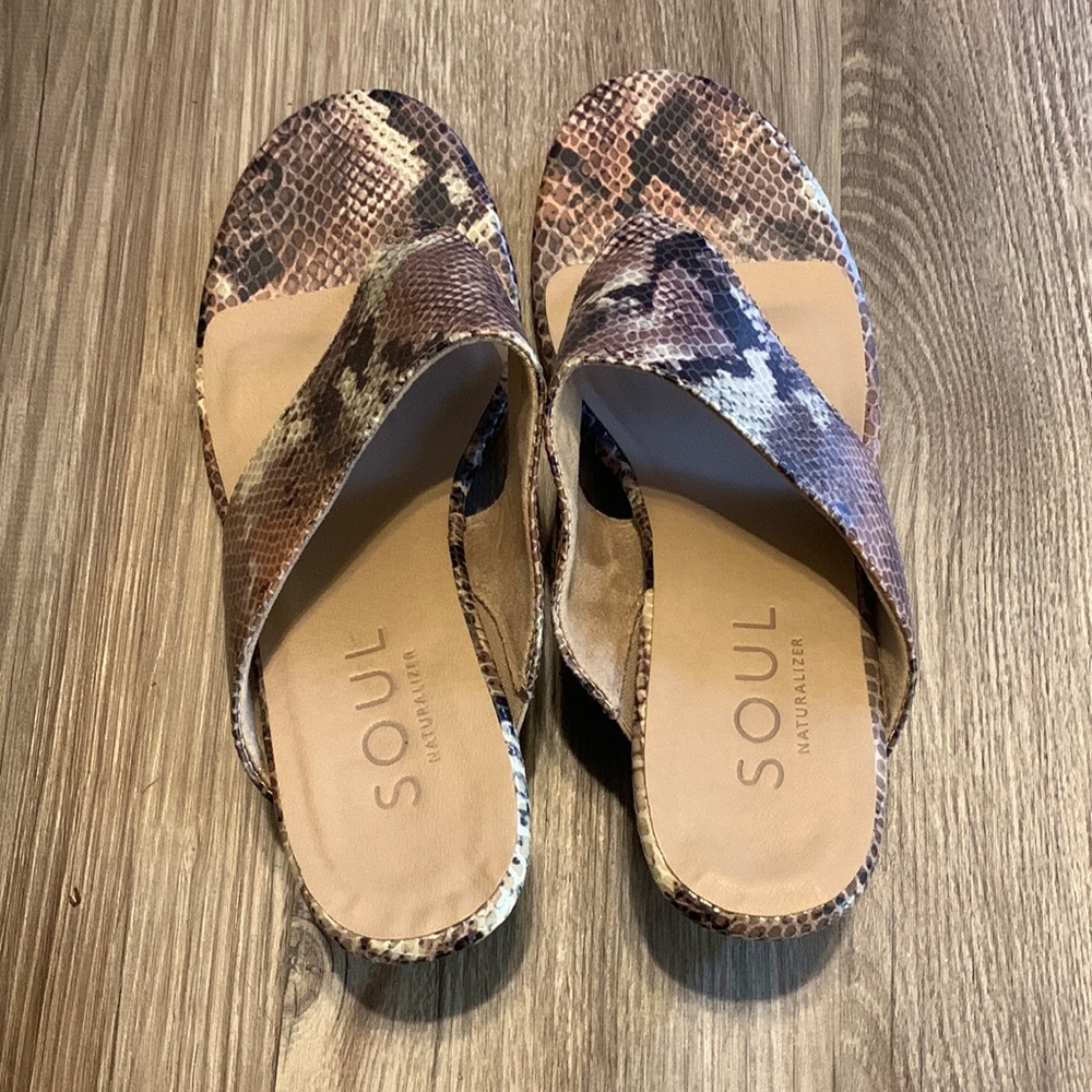 Soul Naturalizer Nifty Thong Wedge Sandal Slides